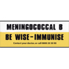 Sticker for the Meningococgal B campaign